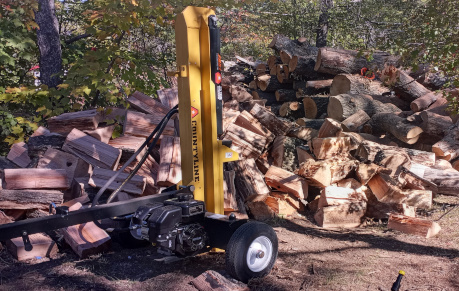 Cleaning Up Logs Left In Yard